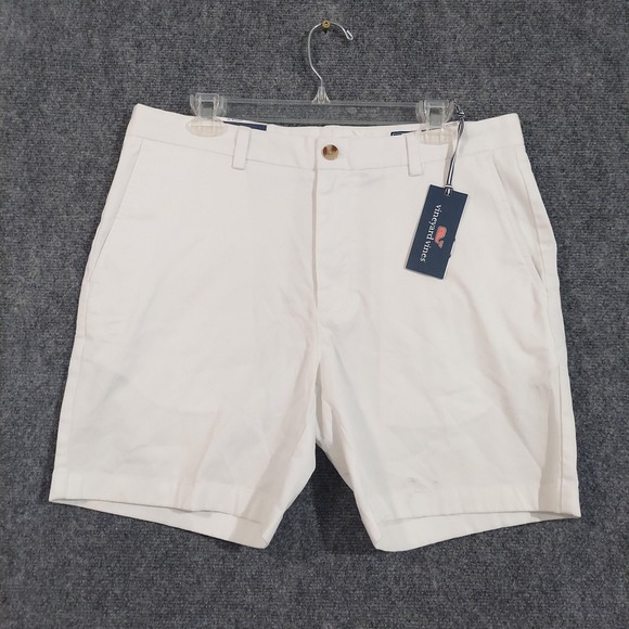 Vineyard Vines Shorts Mens 34 White Cap Stretch Breaker 7 Inch Casual Summer NWT - Picture 1 of 8